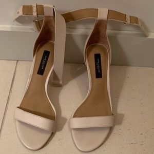 Ann Taylor ankle strap kitten heels
